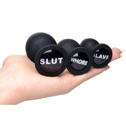 Master Series Kit de 3 plugs Dirty Words